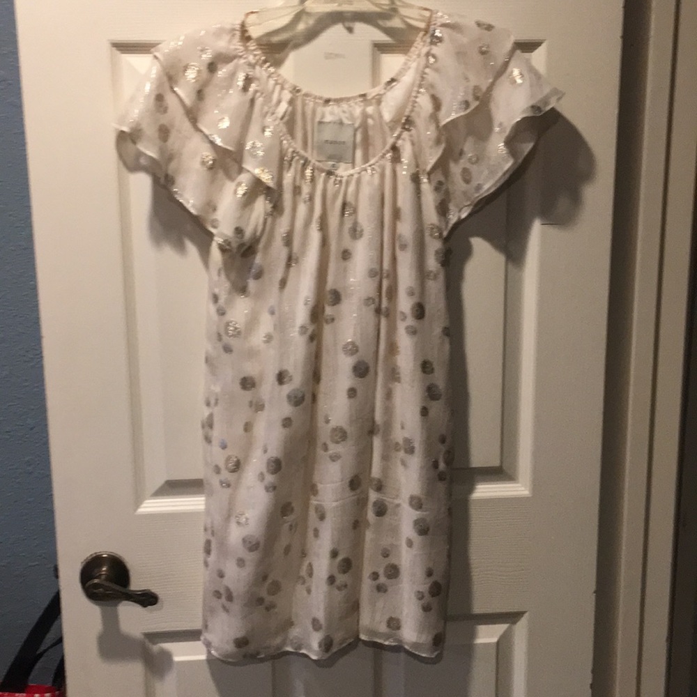 Gold and cream dress by MASON